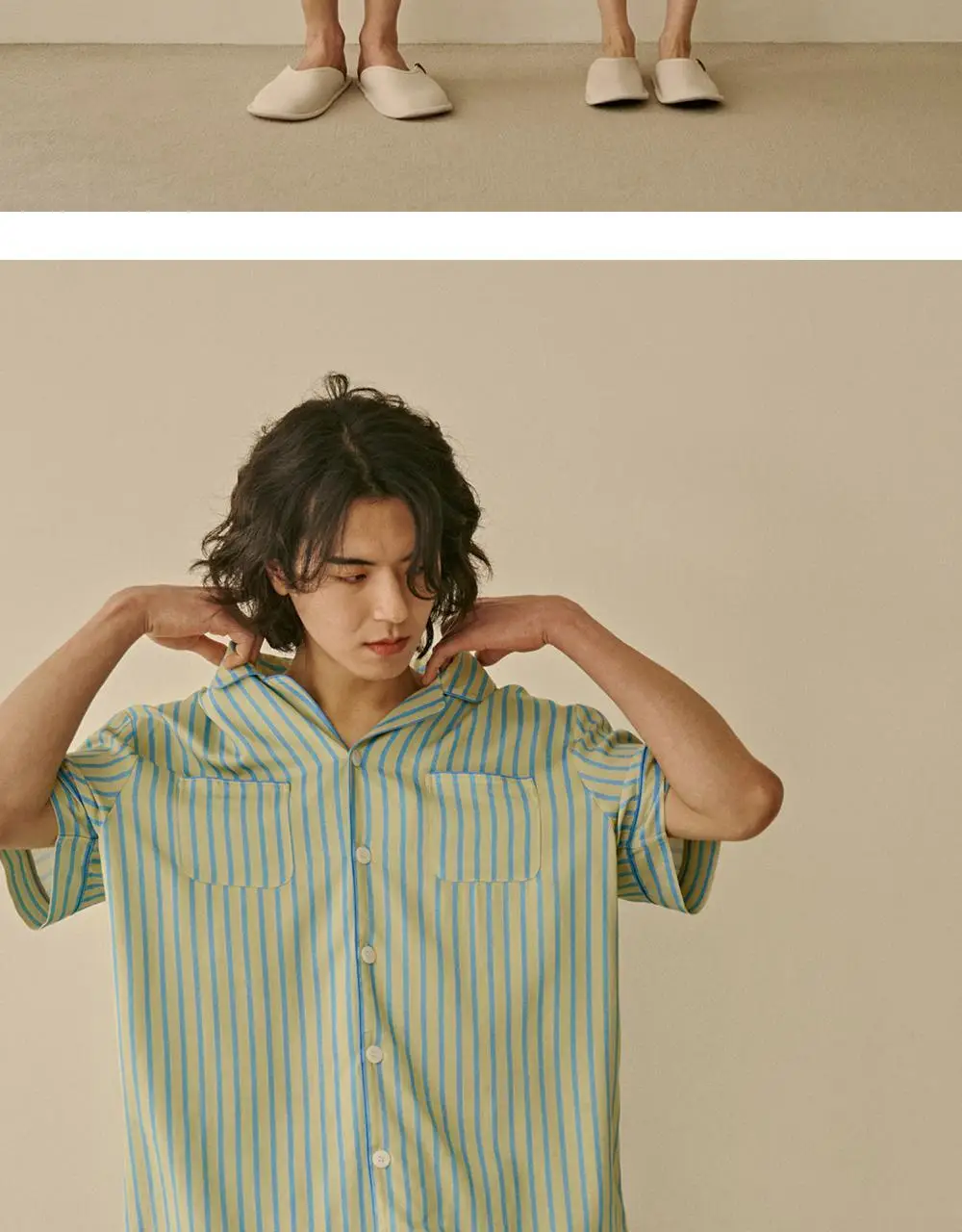 보웰 [BWTZ] 데이오프 비스코스 100% 파자마 반소매세트 레몬스트라이프 3종 상세페이지 25